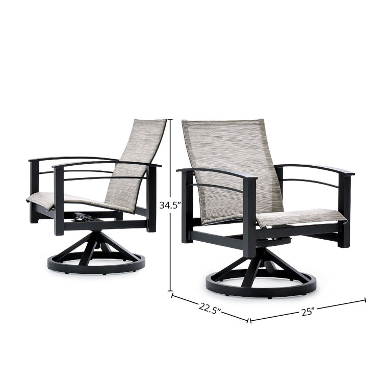 Winston Swivel Patio Dining Armchair Wayfair